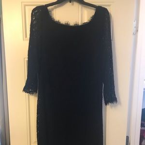 Black eyelash lace dress!